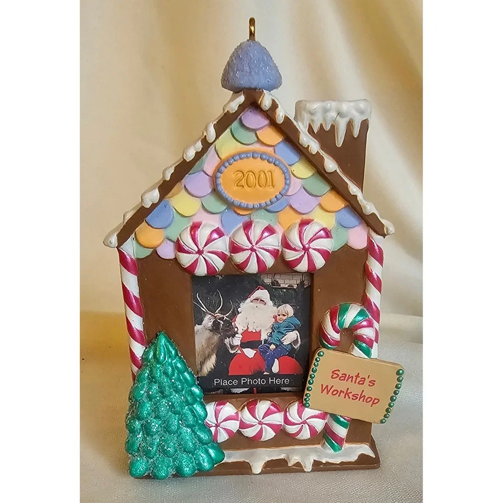 VTG 2001 Hallmark Gingerbread House Ornament 4